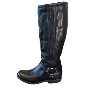 Size 8 Frye Signature Black Leather Riding Boots